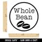Whole Bean Coffee Label Rubber Stamp for Stamping Crafting Planners